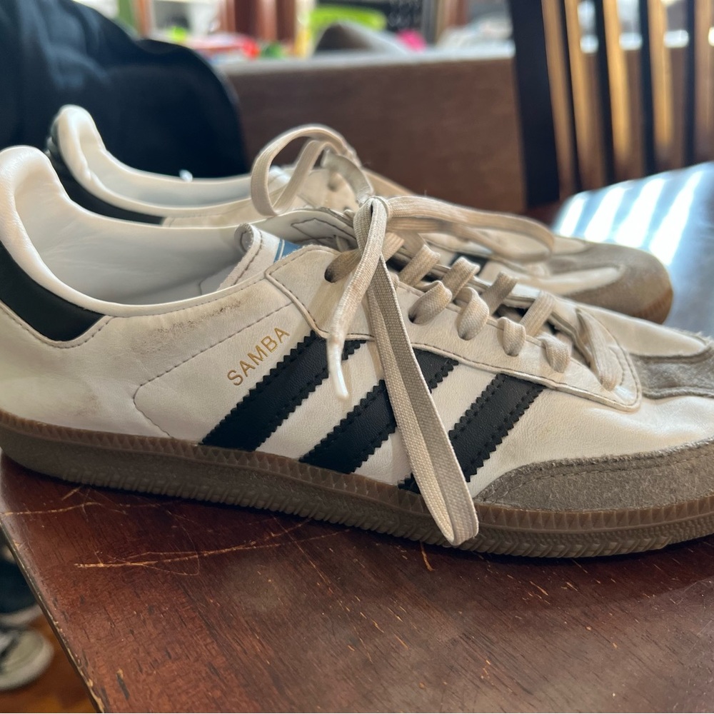 White/Black Adidas Samba
